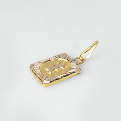 'I' 22ct Gold Initial Pendant P-7495-I - Minar Jewellers