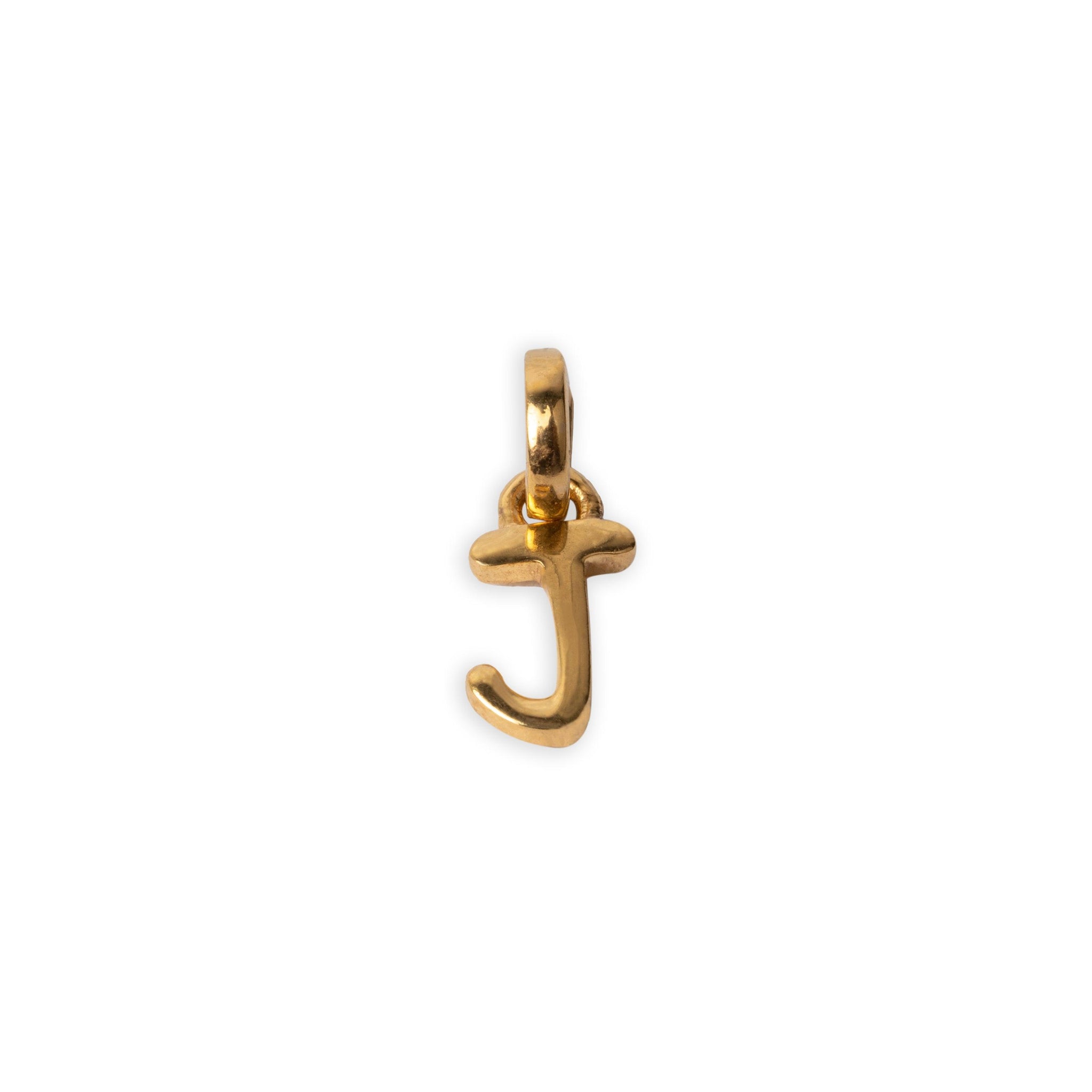 'J' 22ct Gold Initial Pendant P-7032-J