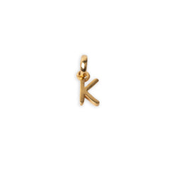 'K' 22ct Gold Initial Pendant P-7032-K - Minar Jewellers