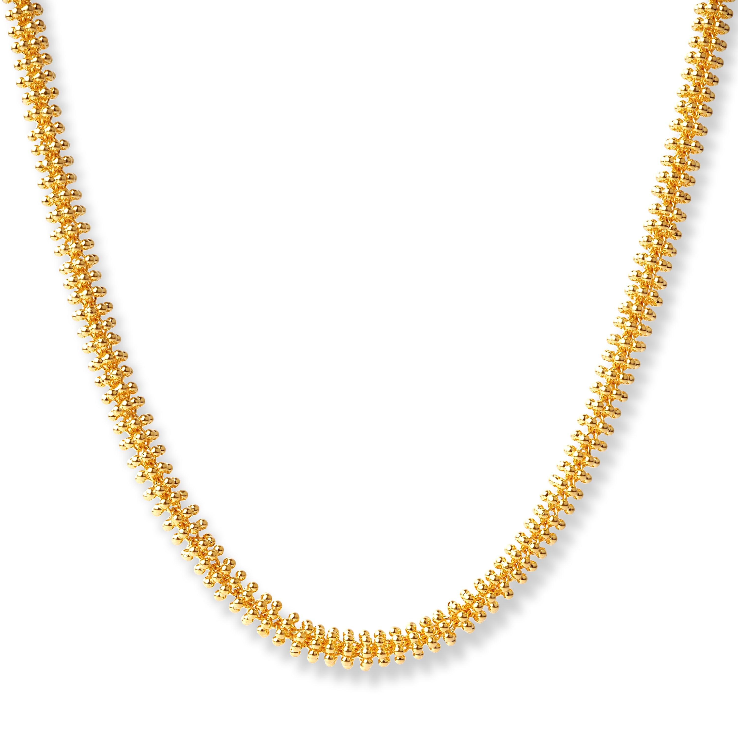 22ct Gold Long Beaded Mala Chain (46.8g) N-7883 - Minar Jewellers