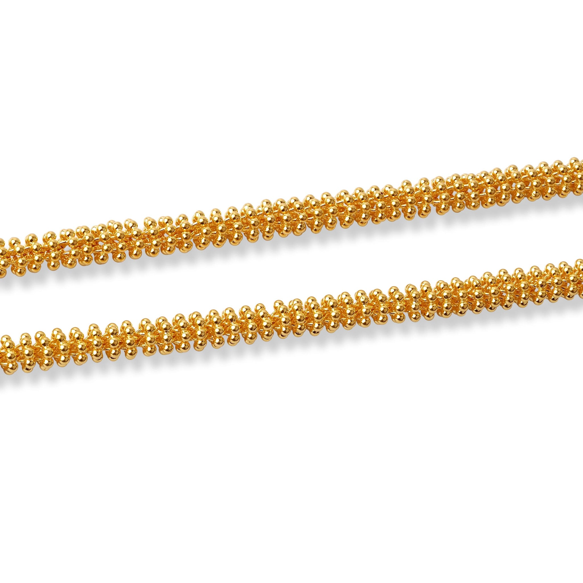22ct Gold Long Beaded Mala Chain (46.8g) N-7883