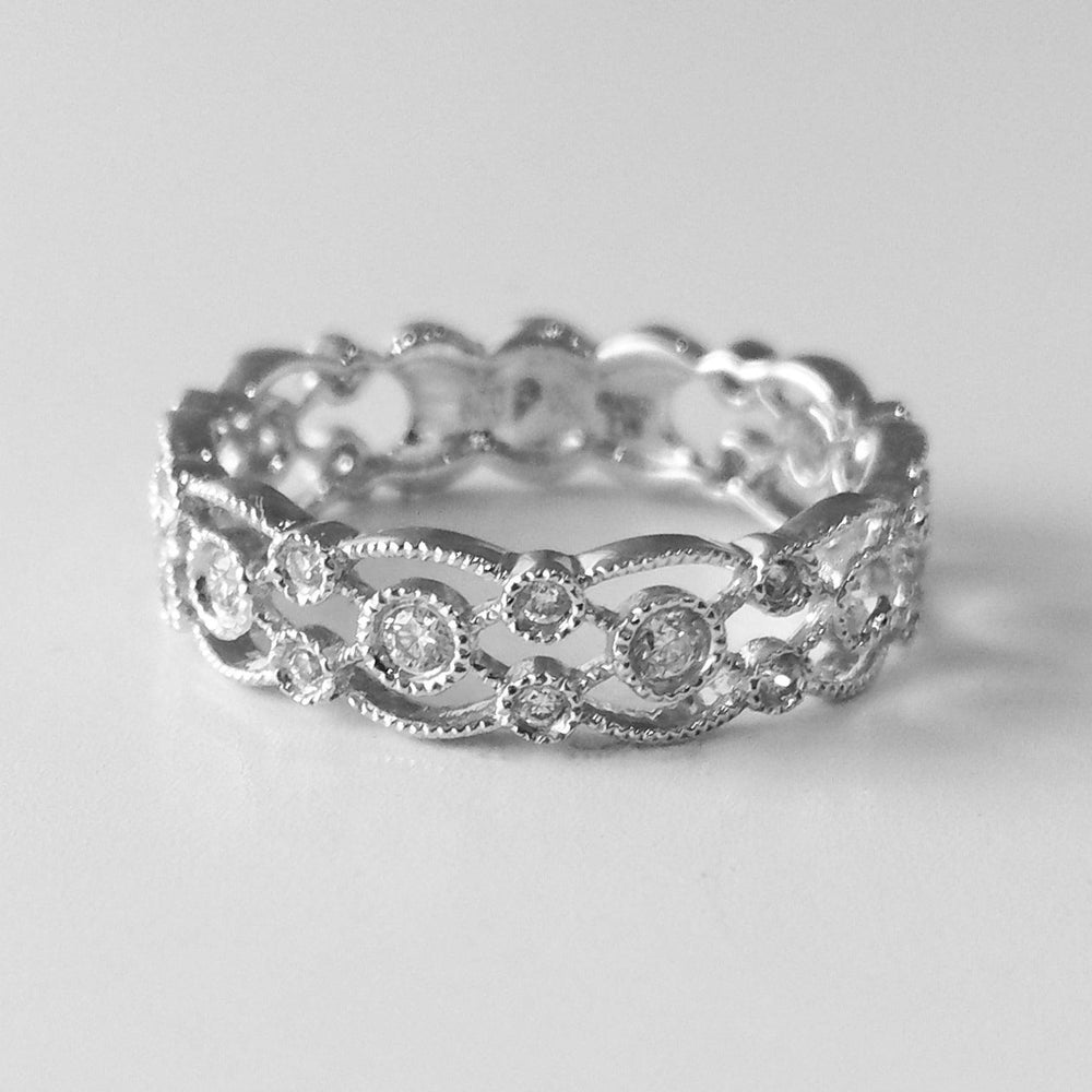 18ct White Gold Diamond Eternity Ring AR36386 - Minar Jewellers