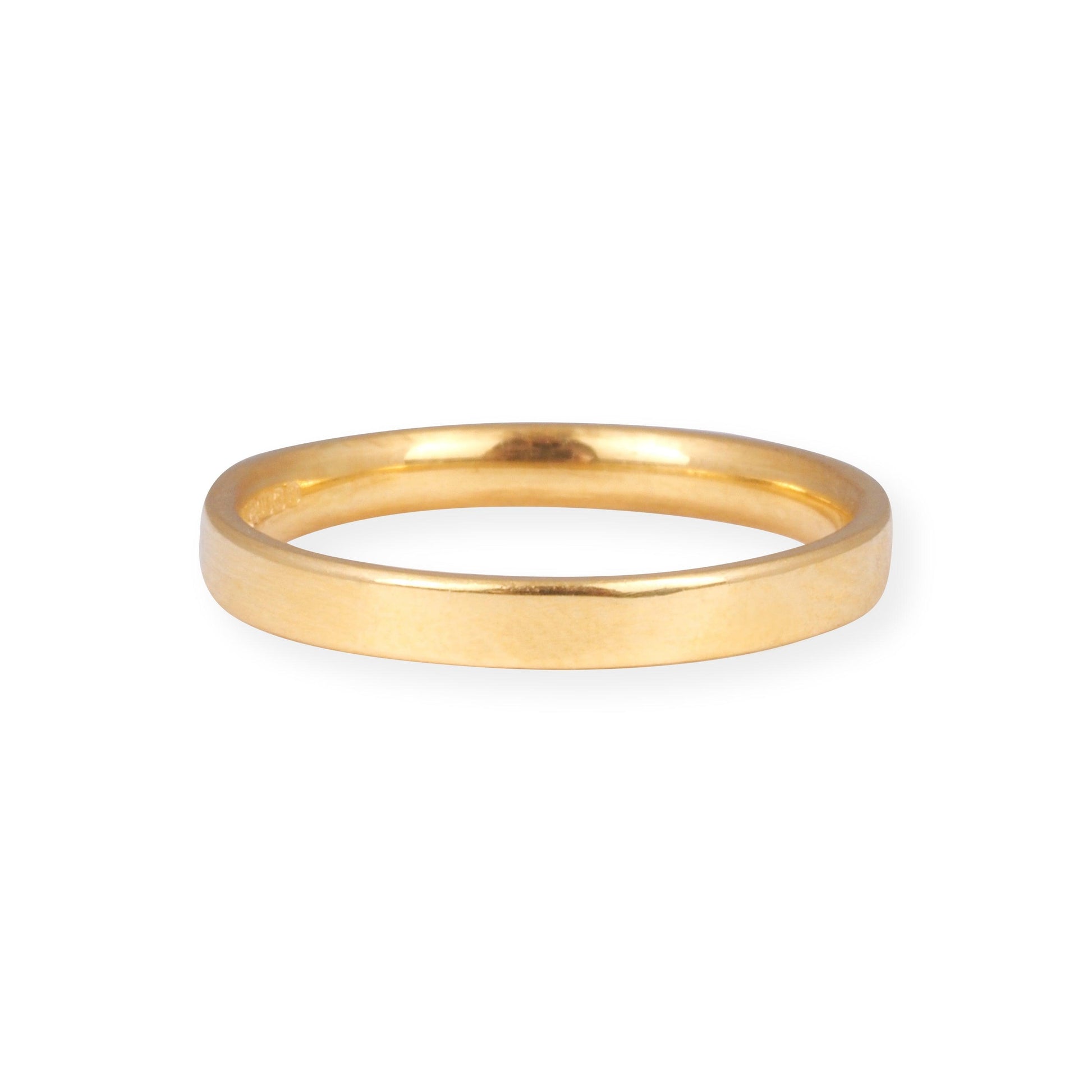 22ct Yellow Gold Band 2.25mm BD-3 - Minar Jewellers