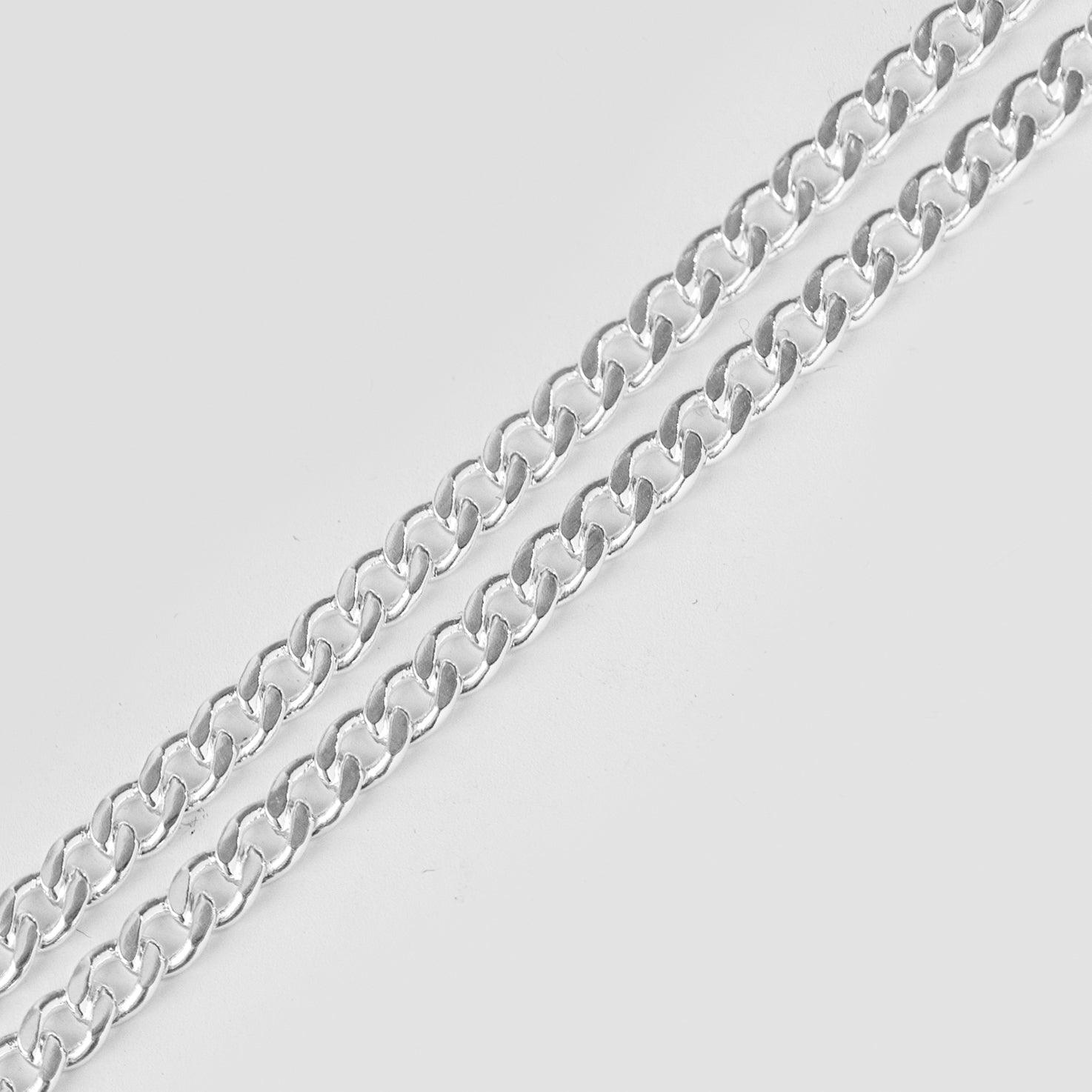 Sterling Silver Gents Curb Chain with Ring Clasp BN14524