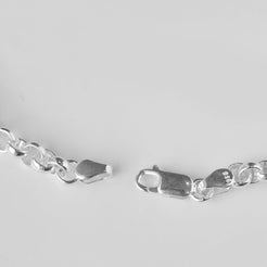 Sterling Silver Round Link Belcher Chain BN20024 - Minar Jewellers