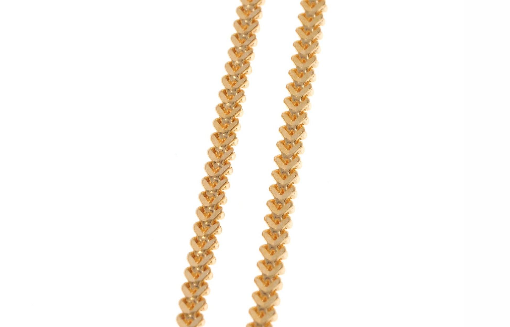 22ct Gold Unisex Foxtail Chain with a lobster clasp C-3796 - Minar Jewellers