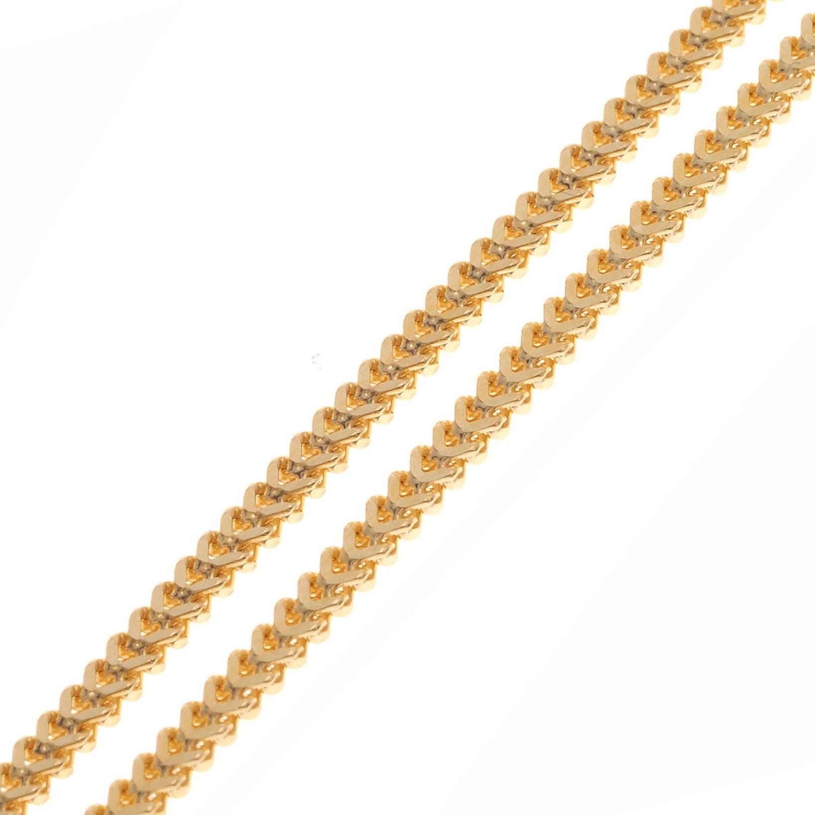22ct Gold Foxtail Chain with a lobster clasp C-3799 - Minar Jewellers