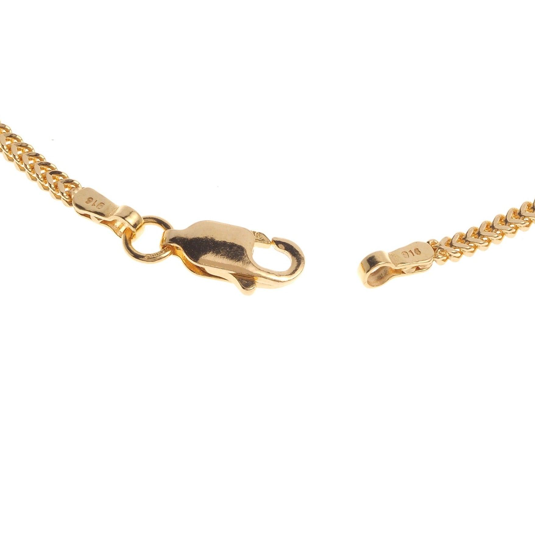 22ct Gold Foxtail Chain with a lobster clasp C-3799