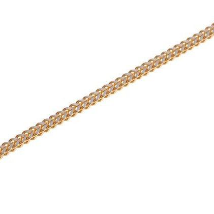 22 Carat Gold Rhodium Foxtail Chain with a ring clasp C-5779