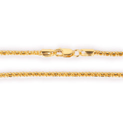 22ct Gold Fancy Link Chain with Lobster Clasp (11.6g) C-8199 - Minar Jewellers