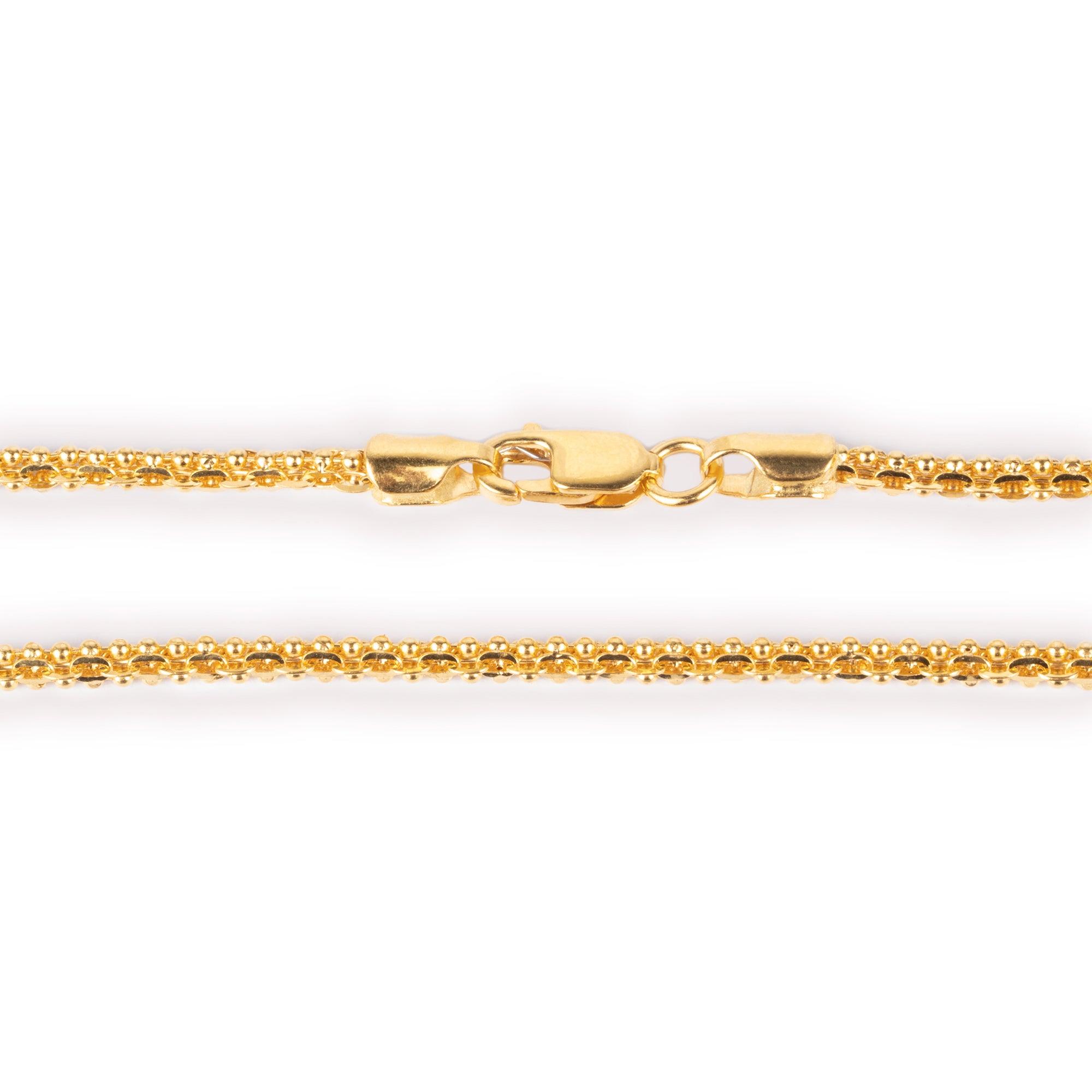22ct Gold Fancy Box Chain with Lobster Clasp (11.6g) C-8199