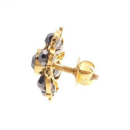 22ct Gold & Crystal Earrings E-3311 - Minar Jewellers
