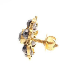 22ct Gold & Crystal Earrings E-3311 - Minar Jewellers