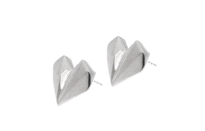 Sterling Silver Heart Earrings E-5026 (online price only)