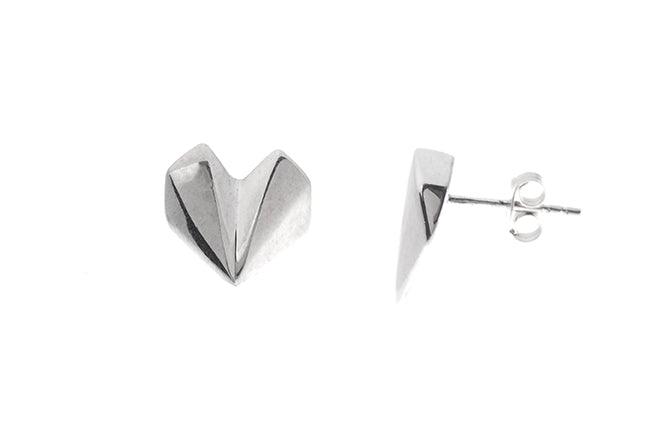 Sterling Silver Heart Earrings E-5026 (online price only)