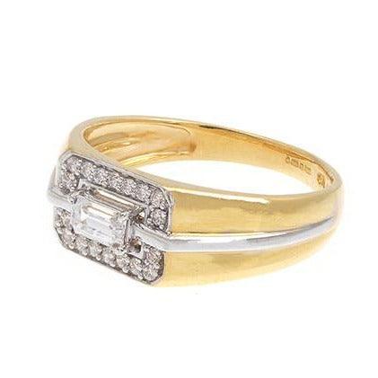 22ct Gold Cubic Zirconia Ring GR14210 - Minar Jewellers