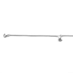 Sterling Silver Half Moon Anklet SA9005 - Minar Jewellers