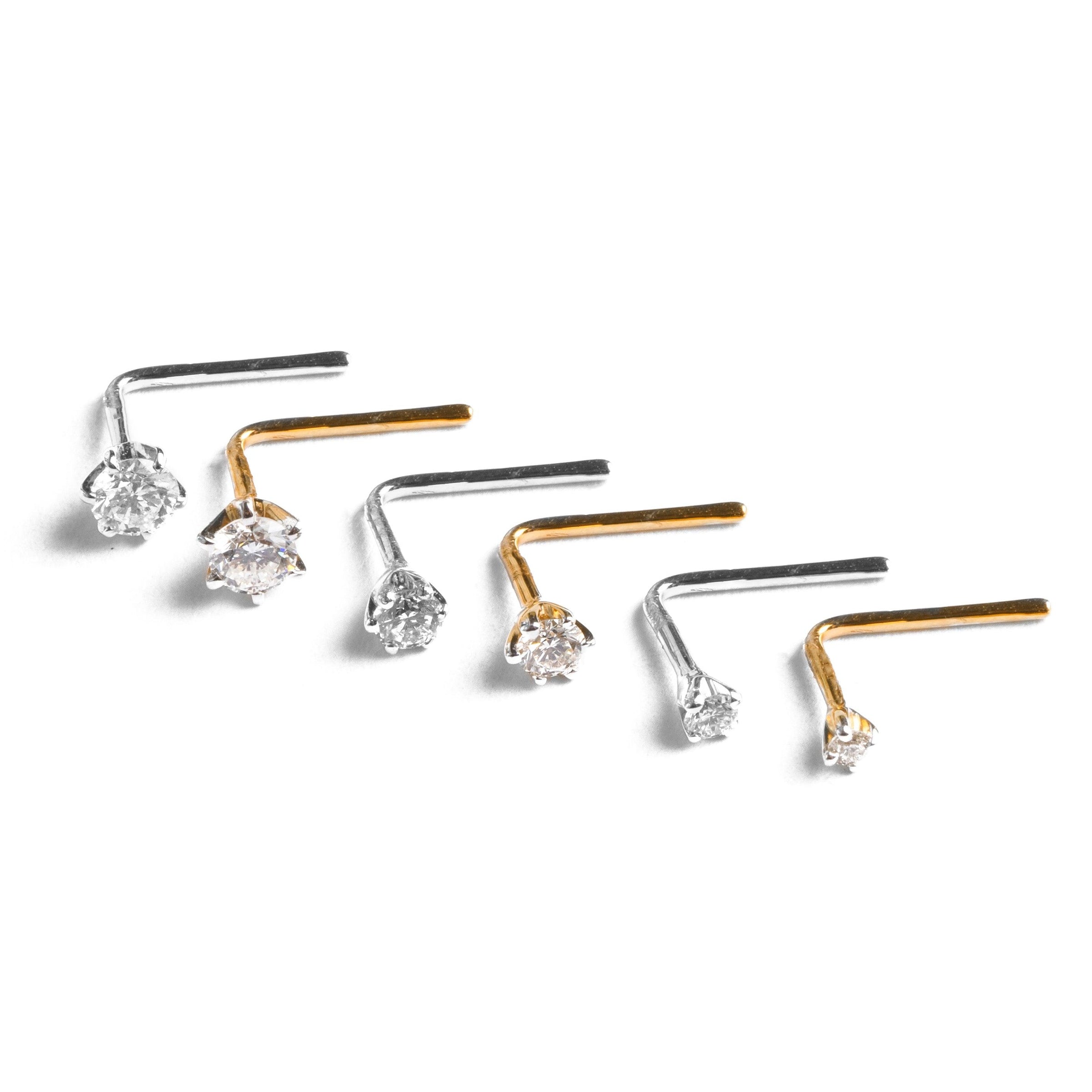 Gold nose studs