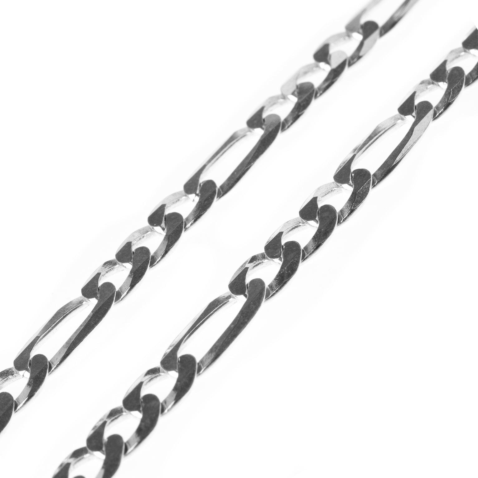 Sterling Silver Figaro Cable Chain C-5091 - Minar Jewellers