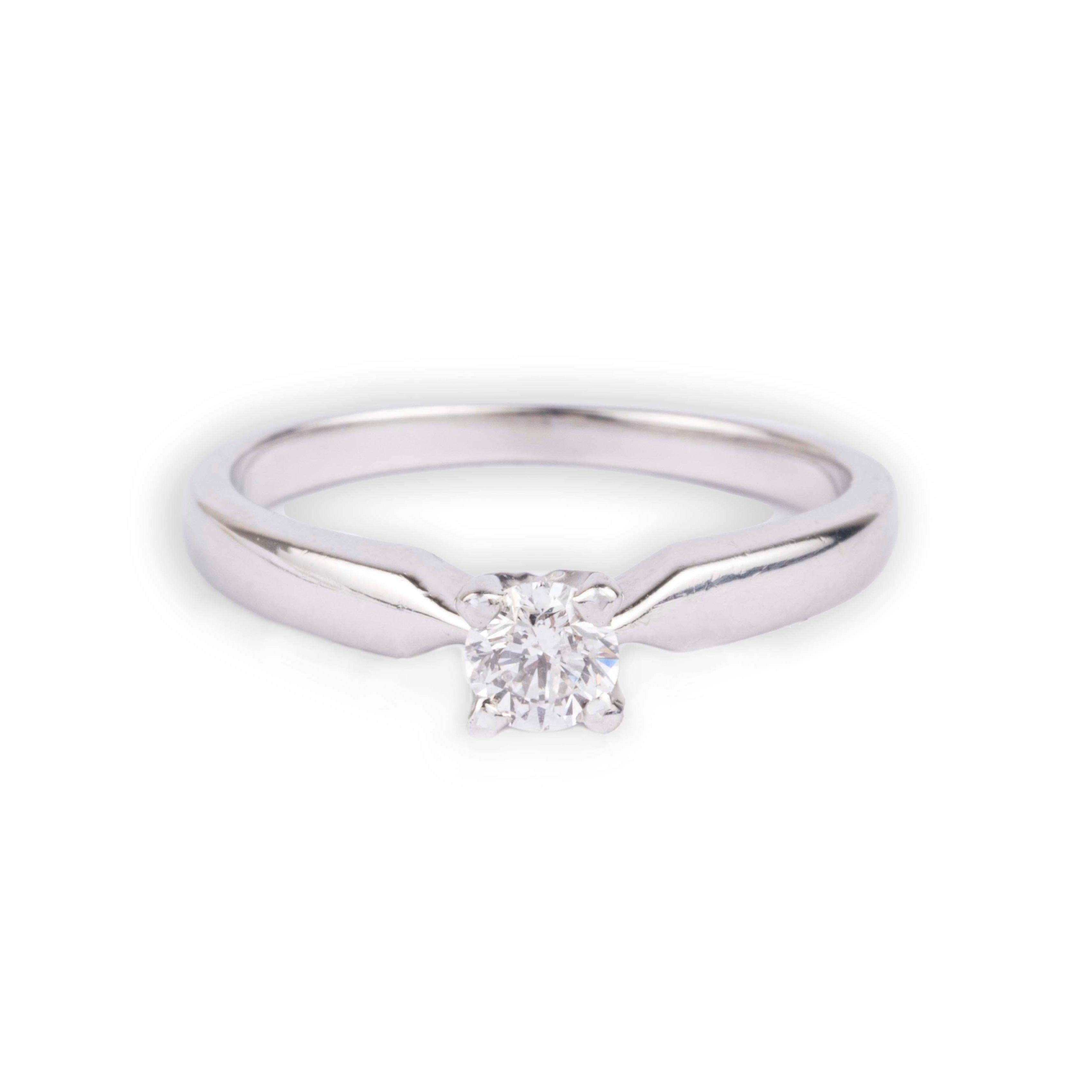Platinum Solitaire Diamond Ring LR-1030 - Minar Jewellers