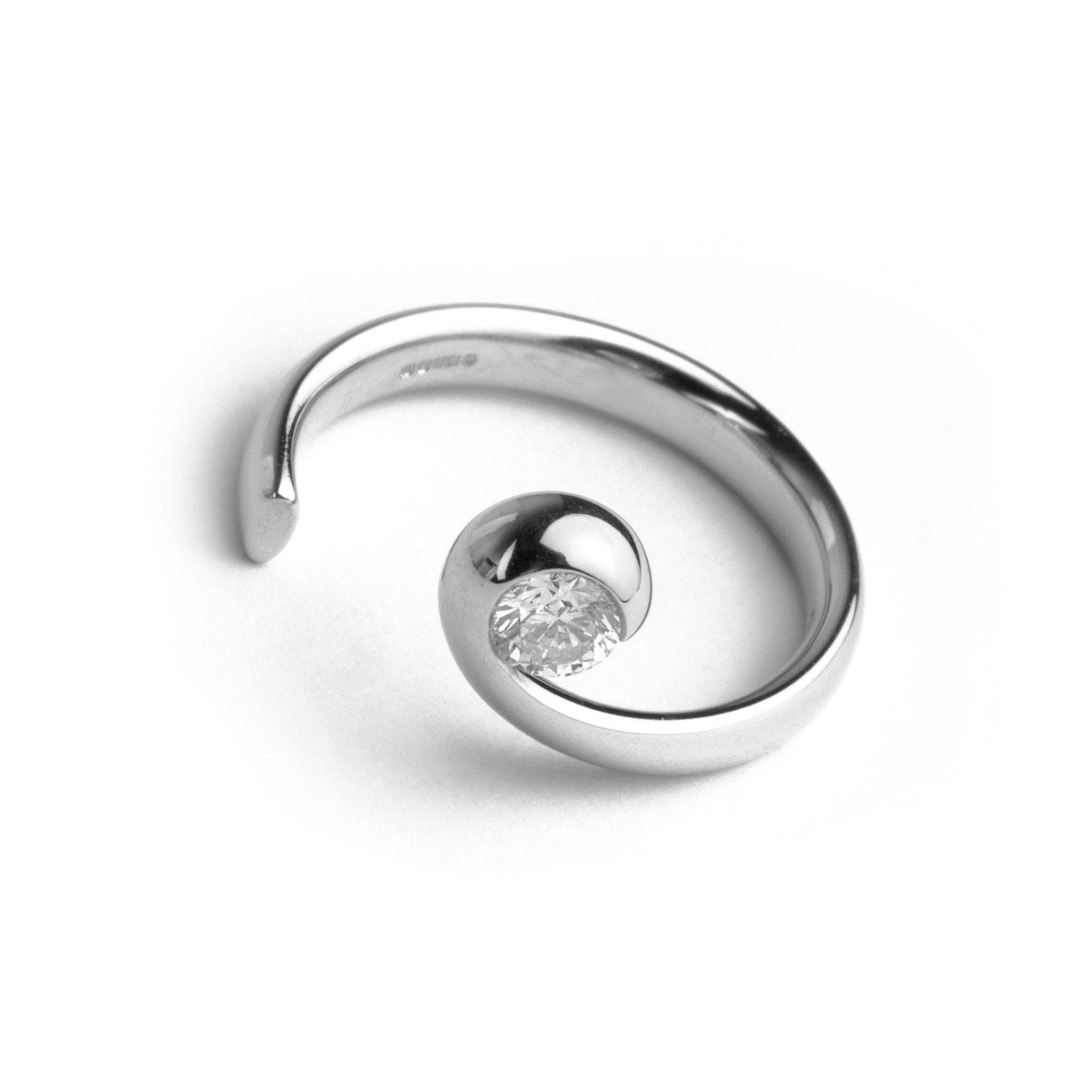 Platinum Diamond Designer Wave Ring LR-2188 PS132