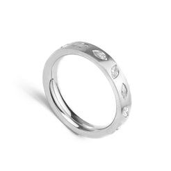 Platinum Marquise Diamond Designer Eternity Ring LR-2192 PS74 - Minar Jewellers