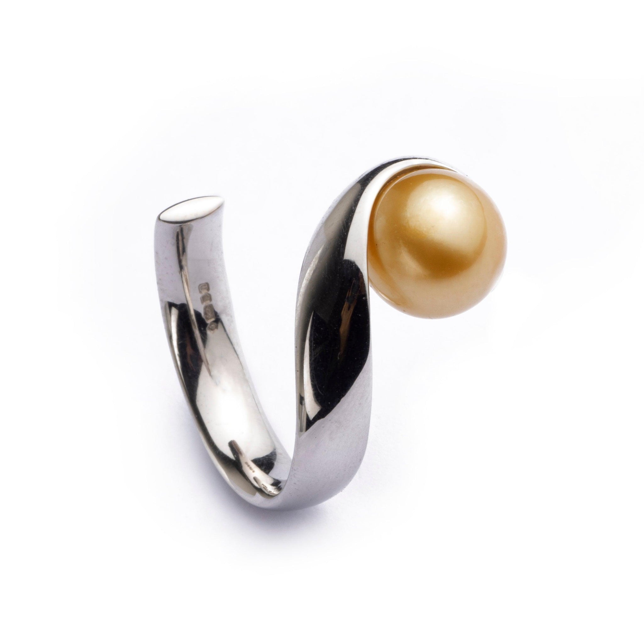 Platinum Pearl Designer Ring LR-2193 PS