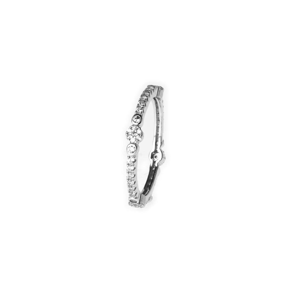 Sterling Silver Eternity Ring set with Cubic Zirconias LR-7938 - Minar Jewellers