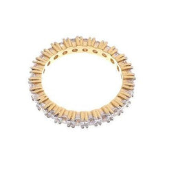 22ct Gold Full Eternity Swarovski Zirconia Ring LR11114 - Minar Jewellers