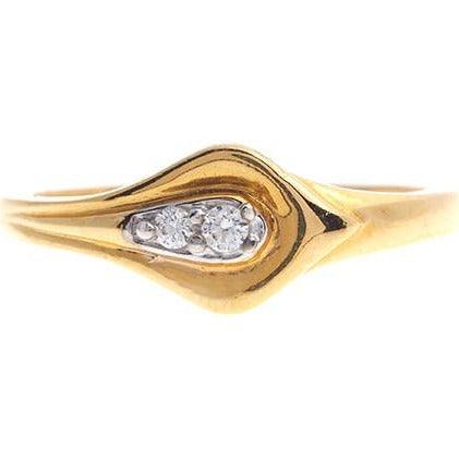 22ct Gold Cubic Zirconia Dress Ring LR15103 - Minar Jewellers