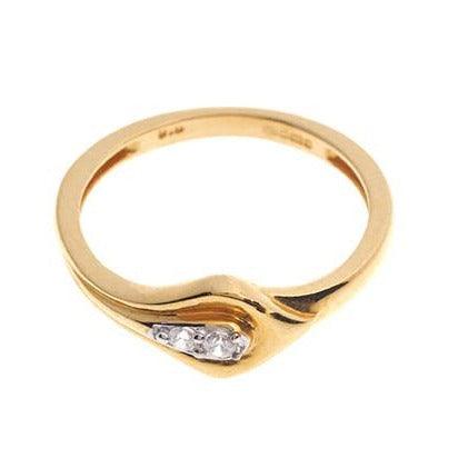 22ct Gold Cubic Zirconia Dress Ring LR15103 - Minar Jewellers