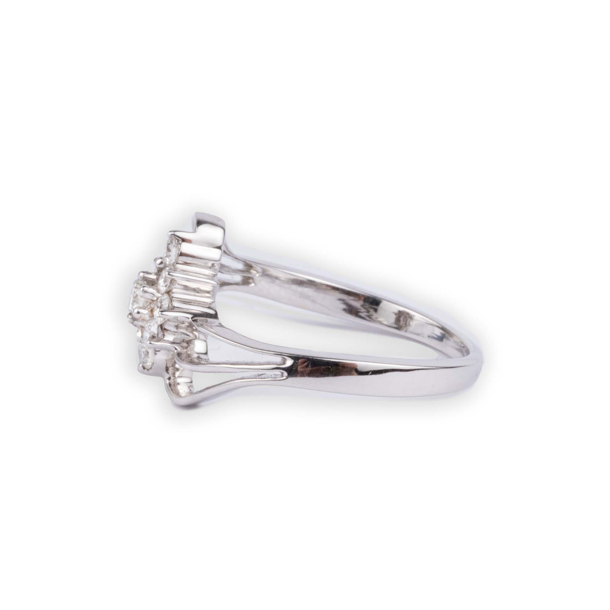 18ct White Gold Diamond Dress Ring (0.31ct) MCS1160 - Minar Jewellers