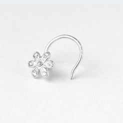 18ct Gold Diamond Cluster Wire Back Nose Stud MCS2810 - Minar Jewellers