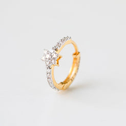 18ct Gold Diamond Nose Ring MCS3317 - Minar Jewellers