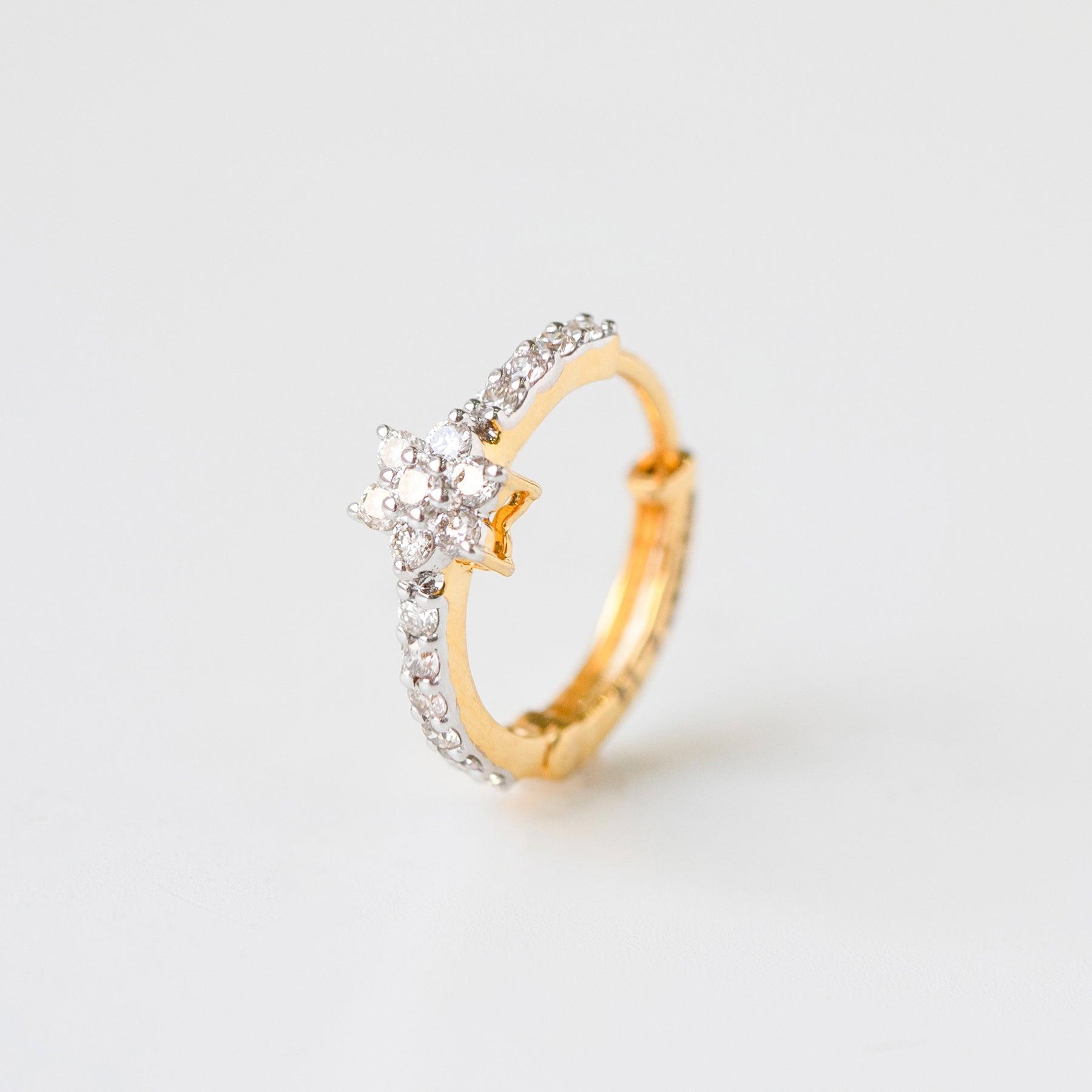 Diamond Nose Ring 18ct Gold MCS3317