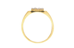 22ct Yellow Gold Cubic Zirconia Men's Ring, Minar Jewellers - 5