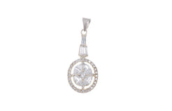 Sterling Silver Cubic Zirconia Pendant (G5356), Minar Jewellers - 2