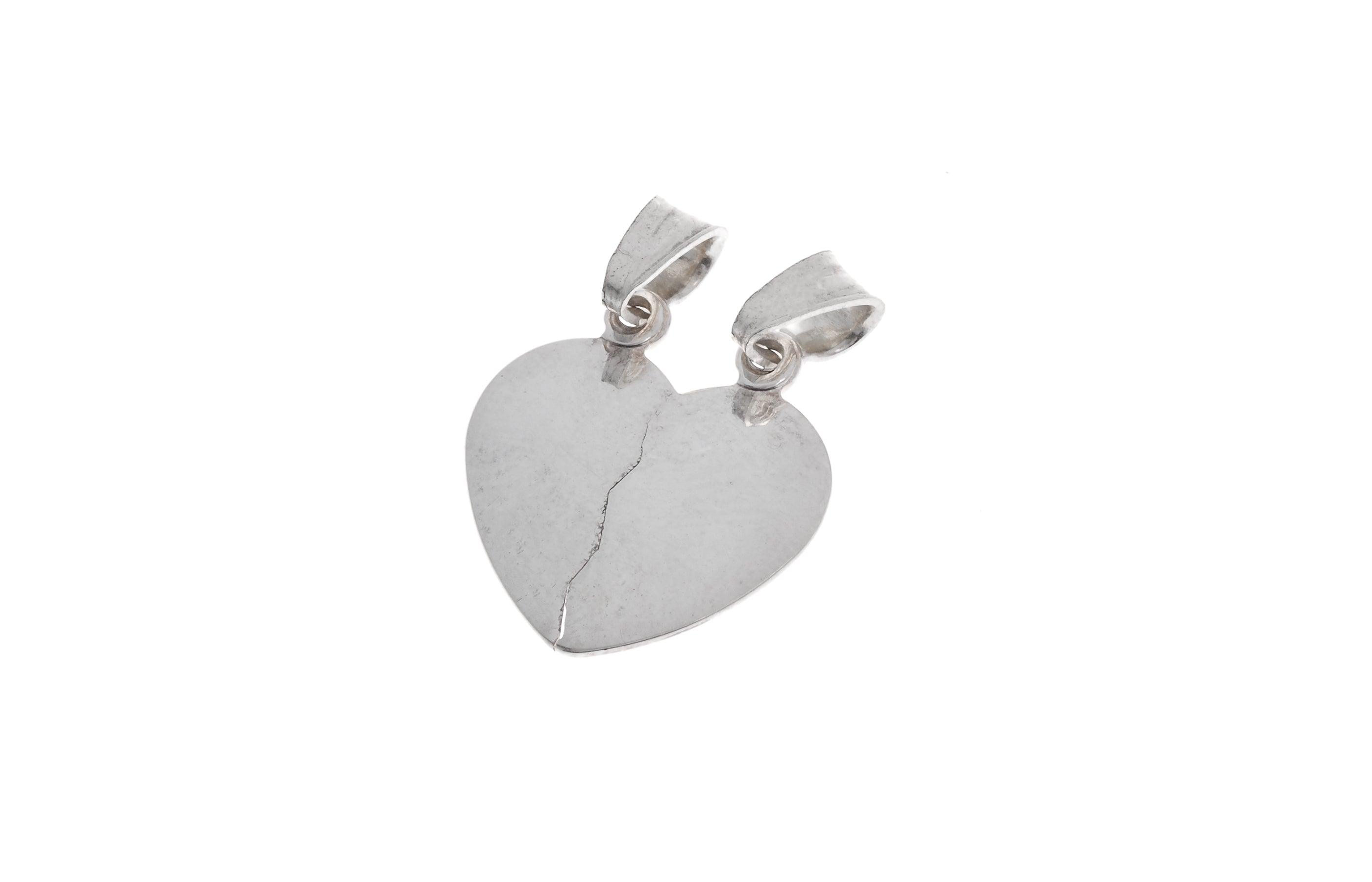 Sterling Silver Heart Pendant (P-5020) - Minar Jewellers