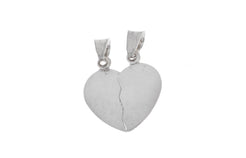 Sterling Silver Heart Pendant (P-5020) - Minar Jewellers