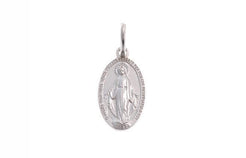 18ct White Gold Virgin Mary Pendant (1.9g) P-5494 - Minar Jewellers