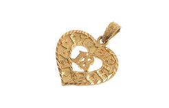 22ct Yellow Gold Heart 'Happy Birthday' '18' Pendant (6.8g) P-5549 - Minar Jewellers