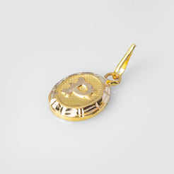 'P' 22ct Gold Initial Pendant P-7550 - Minar Jewellers
