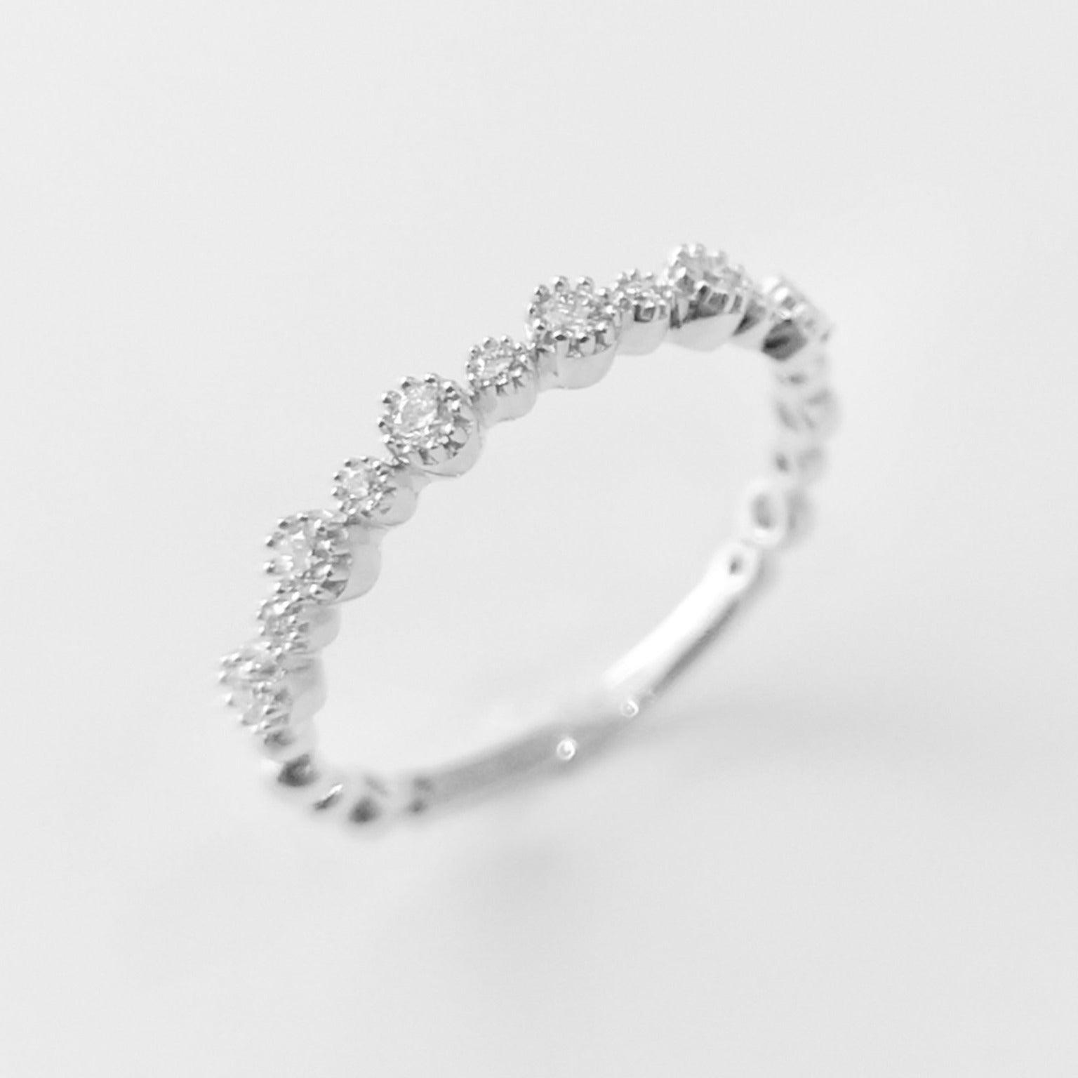 18ct White Gold Diamond Eternity Ring AR45042-17 - Minar Jewellers