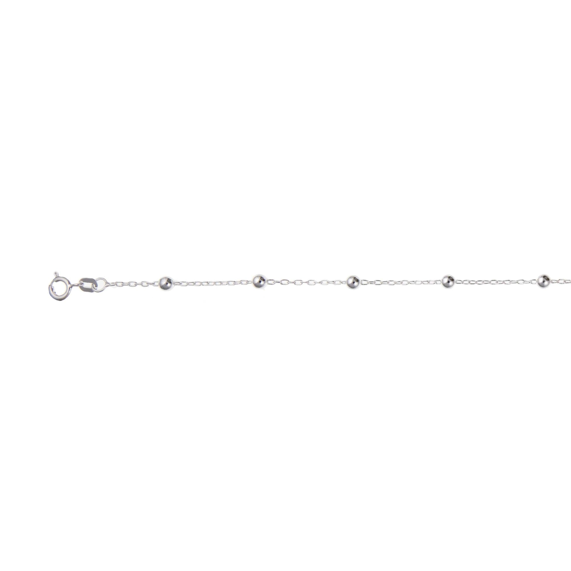 Sterling Silver Bubble Anklet SA0015 - Minar Jewellers