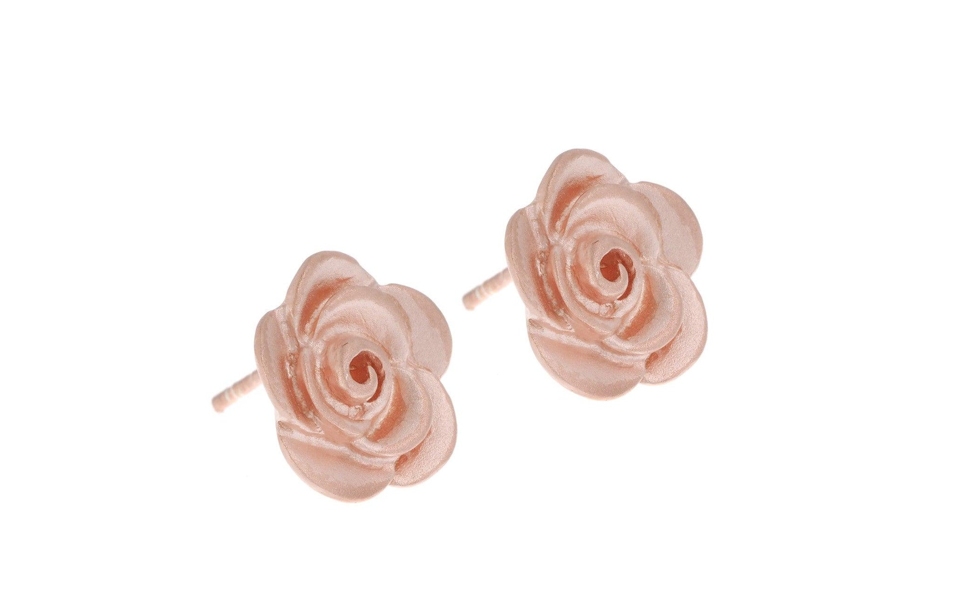 Rose Gold Plated Sterling Silver Earrings, Minar Jewellers - 2