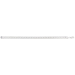 Sterling Silver Hallmarked Gents Curb Link Chain SN095 - Minar Jewellers