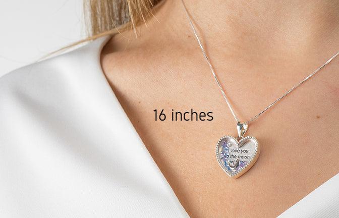Sterling Silver Heart Shaped Pendant with 'I Love You' Message SP592C - Minar Jewellers