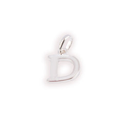 'D' Sterling Silver Initial Pendant SP813B - Minar Jewellers