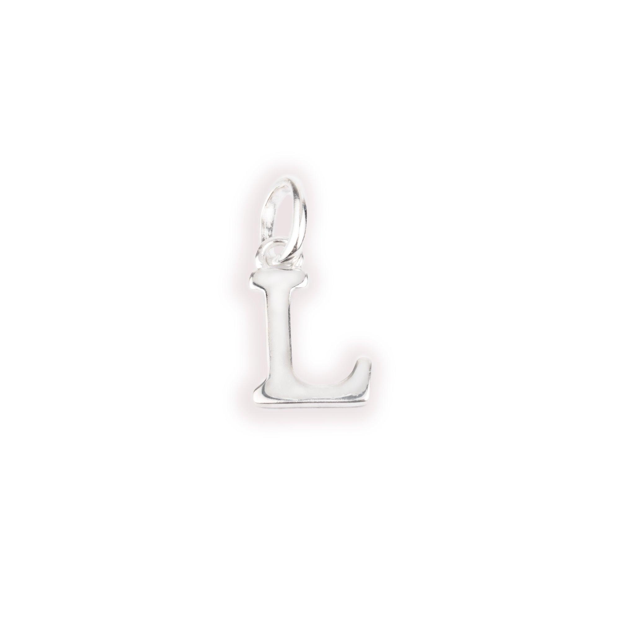 'L' Sterling Silver Initial Pendant SP821B