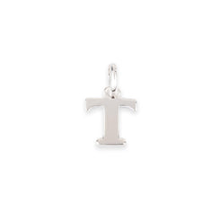 'T' Sterling Silver Initial Pendant SP829B - Minar Jewellers